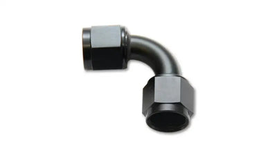 Vibrant -4AN Female 90 Degree Union Adapter (AN to AN) - Anodized Black Only 
