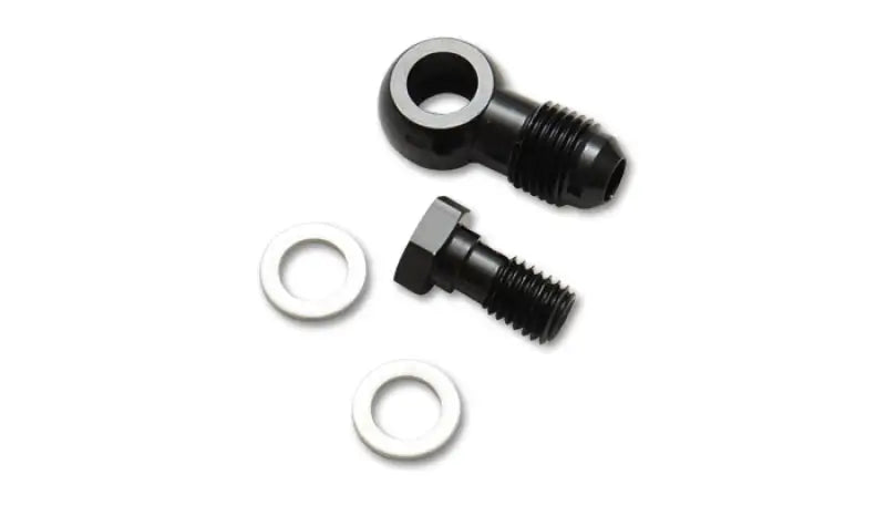 Black Anodized Vibrant -6AN Male Banjo Fitting 10mm x 1.0 Metric Aluminum with 2 Washers, ideal for AN Fuel Lines in RV, Automotive, Powersports, Off-road, Marine, Exterior, Truck Accessories, Interior, Truck Bed, RV Parts, Truck & Automotive, Fabrication, AVADA - Best Sellers