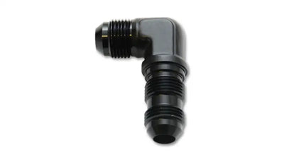 Vibrant Vibrant -8AN Bulkhead Adapter 90 Degree Elbow Fitting - Anodized Black Only