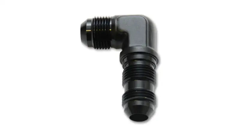 Vibrant -8AN Bulkhead Adapter 90 Degree Elbow Fitting - Anodized Black Only 