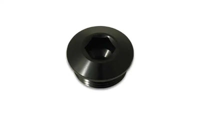 Vibrant Vibrant Aluminum -6AN ORB Slimline Port Plug w/O-Ring - Anodized Black
