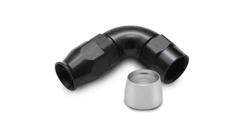 Vibrant Vibrant Aluminum 90 Degree One Piece Hose End for PTFE Lined Hose (Size -10AN)