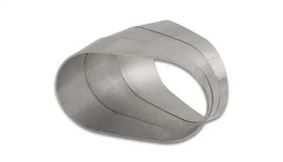 Vibrant Horizontal 304 SS Oval Pie Cuts 3.5in OD Tight 45 Degree Elbow - Truck & Automotive