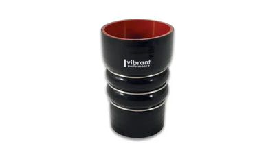 Vibrant Silicone Coupling 4 Ply Aramid CAC Hose 3in x 2.5in Inlet/Outlet - Black - Truck & Automotive