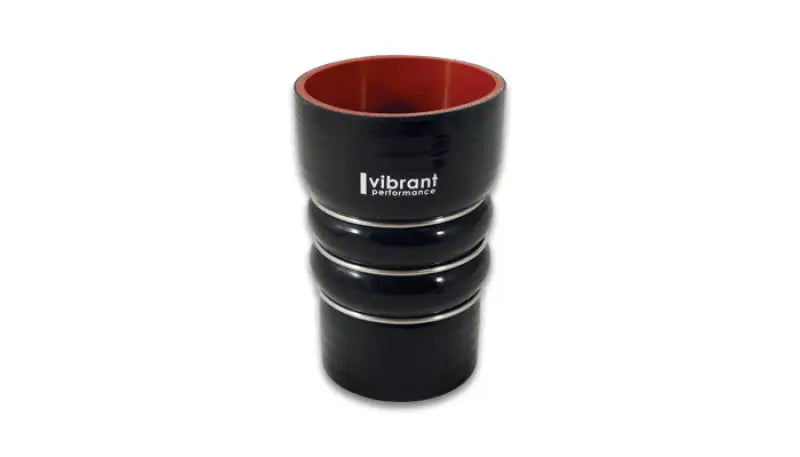 Vibrant Silicone Coupling 4 Ply Aramid CAC Hose 3in x 2.5in Inlet/Outlet - Black - Truck & Automotive