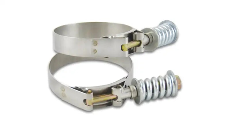 Vibrant Vibrant SS T-Bolt Clamps Pack of 2 Size Range: 3.53in to 3.83in OD For use w/ 3.25in ID Coupling