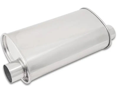 Vibrant StreetPower Oval Muffler 5in x 9in x 15in - 2.5in inlet/outlet (Offset-Offset Same Side) - 1129