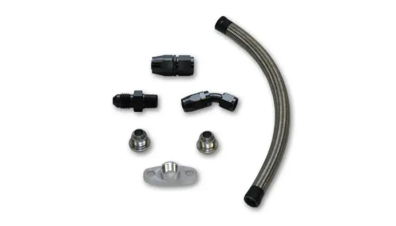 Vibrant Univ Top Mount Oil Drain Kit incl 20in Teflon lined S.S. hose Fitting - Truck & Automotive