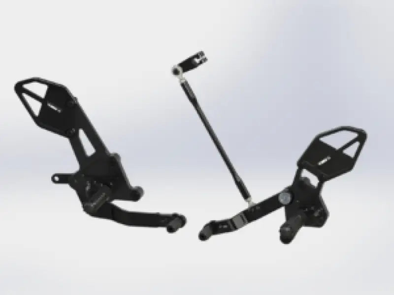 Vortex Racing 15-17 Yamaha FZ-07,18-24 Yamaha MT-07 Rear Set- Black - Vortex Racing