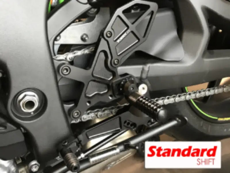 Vortex Racing 16-20 Kawasaki ZX-10R Ninja ZX1000,17-20 ZX-10RR Ninja ZX1000 Rear Set- Black - Vortex Racing