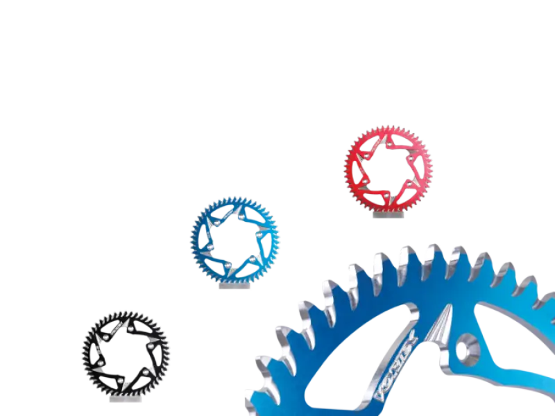 Vortex Racing Steel Rear Sprocket 520 43 Tooth- Black - Vortex Racing