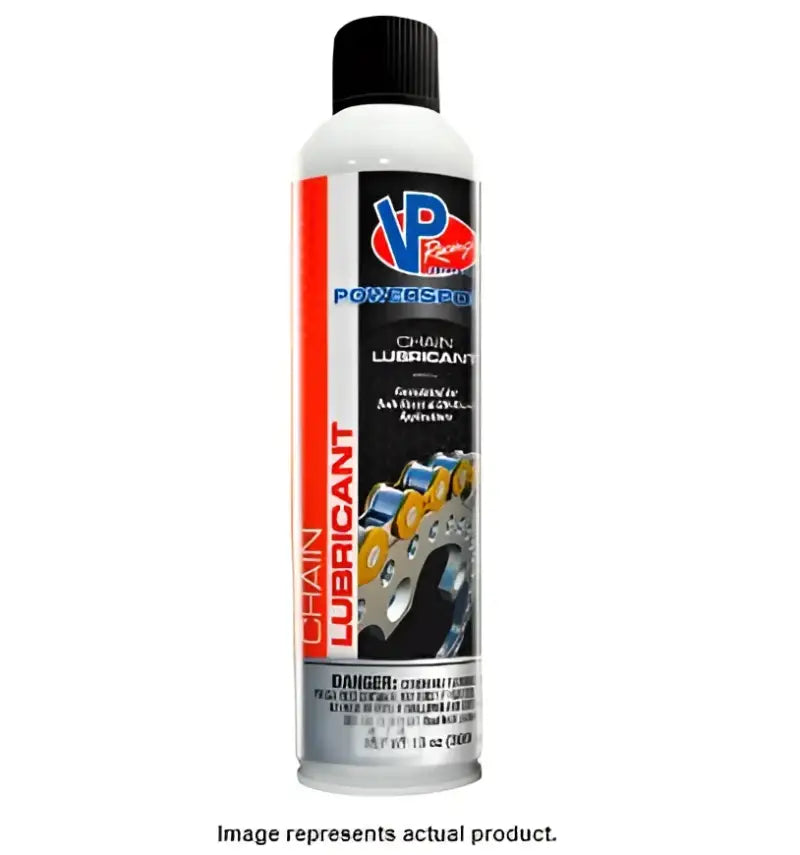 VP Racing Powersports chain lubricant aerosol VP7910020 VP Fuel for easy lube application
