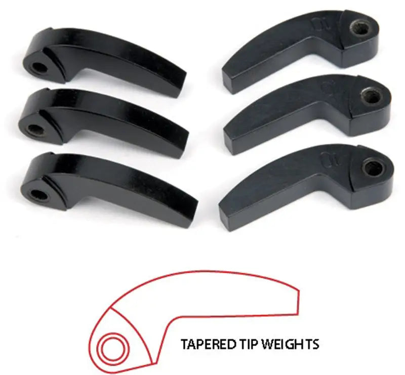 W-1 Hypershift Tapered Tip Machined Weights 3/Pk 82.5g 