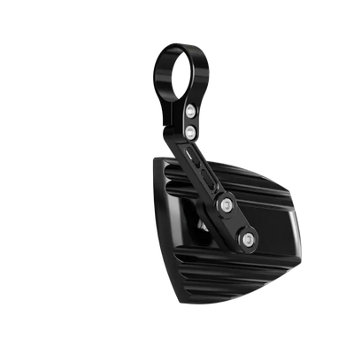 Wave Bar End Mirror Pair Black 