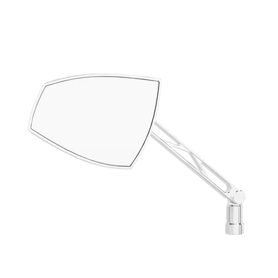HIGHSIDER Wave Mirror Pair Chrome for Powersports
