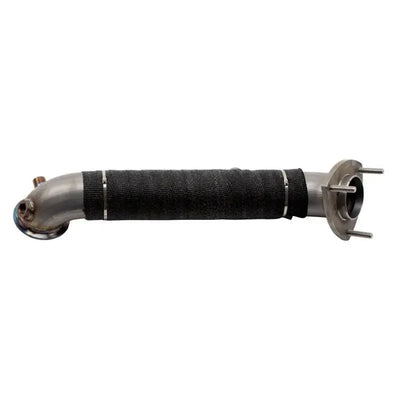 Wehrli 15.5-16 Chevrolet 6.6L LML Duramax 3in Stainless Down Pipe (3 Bolt Flange) - WCF100705