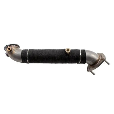 Wehrli 15.5-16 Chevrolet 6.6L LML Duramax 3in Stainless Down Pipe (3 Bolt Flange) - WCF100705