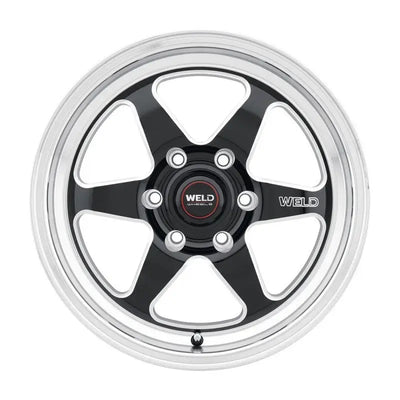 Weld 17x11 Ventura 6 Drag 6x127 ET36 BS7.375 Gloss BLK MIL DIA 78.1 - Truck & Automotive