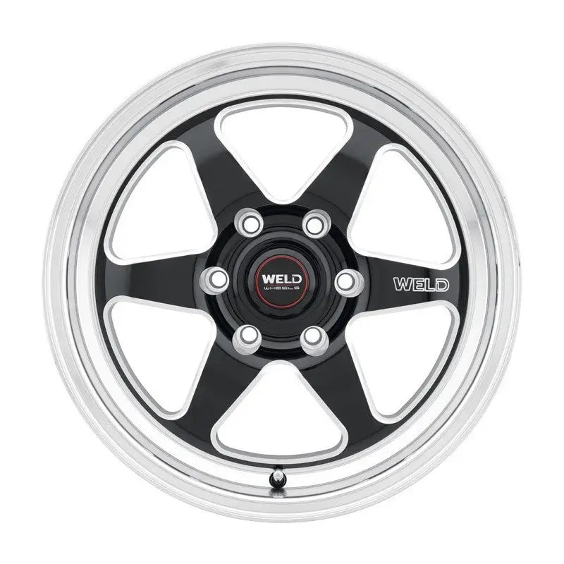 Weld 17x11 Ventura 6 Drag 6x127 ET36 BS7.375 Gloss BLK MIL DIA 78.1 - Truck & Automotive