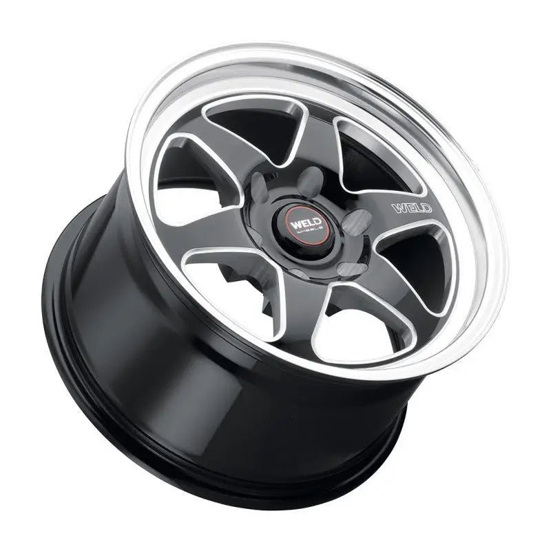 Weld 17x11 Ventura 6 Drag 6x127 ET36 BS7.375 Gloss BLK MIL DIA 78.1 - Truck & Automotive