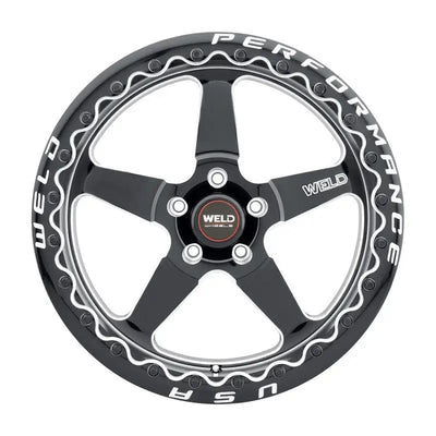 Weld Magnum Import 13x10 / 4x100mm BP / 5in. BS Black Wheel - Black Single Beadlock MT 