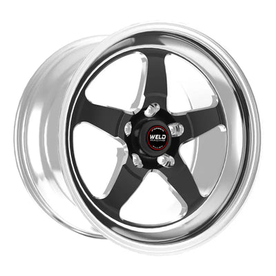 Weld S71 18x8 / 5x120mm BP / 5.1in. BS Black Wheel (High Pad) - Non-Beadlock 