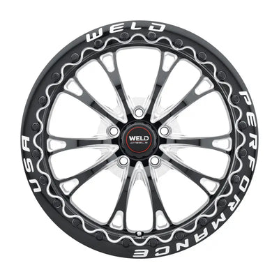 Weld S908 18X10 Belmont Drag Beadlock 5X114.3 ET30 BS6.70 Gloss Black MIL Dia 78.1 - S90880067P30