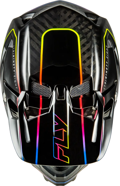 Werx R Flow Carbon Helmet Black Carbon/Black/Multi Md - FLY RACING