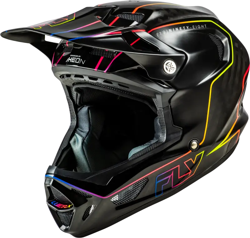 Werx R Flow Carbon Helmet Black Carbon/Black/Multi Md - FLY RACING