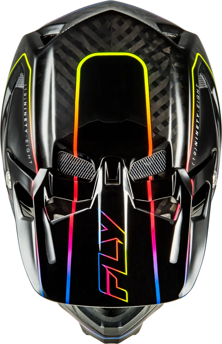 Werx R Flow Carbon Helmet Black Carbon/Black/Multi Sm - FLY RACING