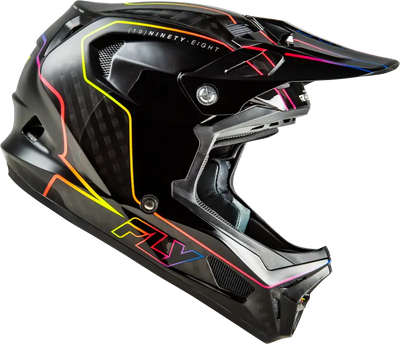 Werx R Flow Carbon Helmet Black Carbon/Black/Multi Sm - FLY RACING