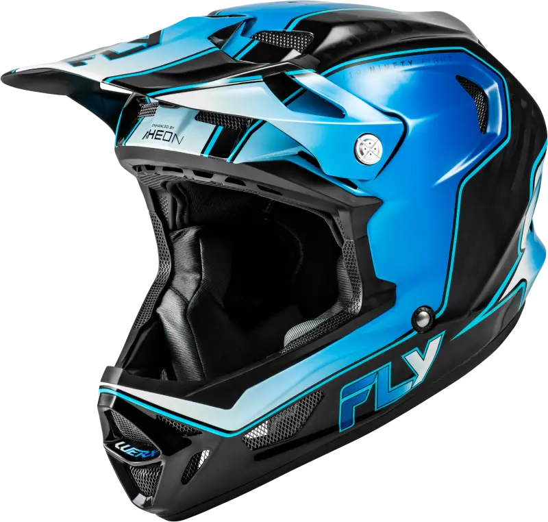 Werx R Flow Carbon Helmet Black Carbon/Blue/White Md - FLY RACING