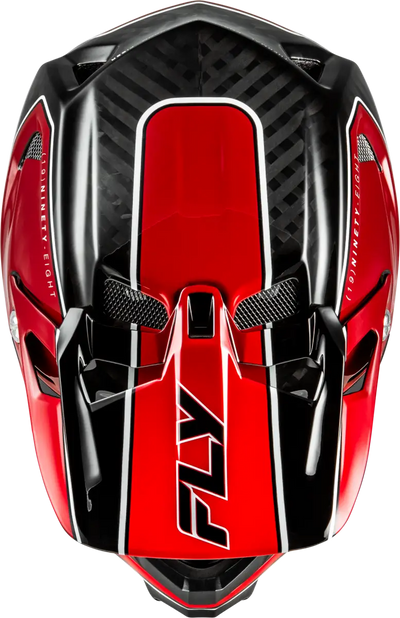 Werx R Flow Carbon Helmet Black Carbon/Red Lg - FLY RACING
