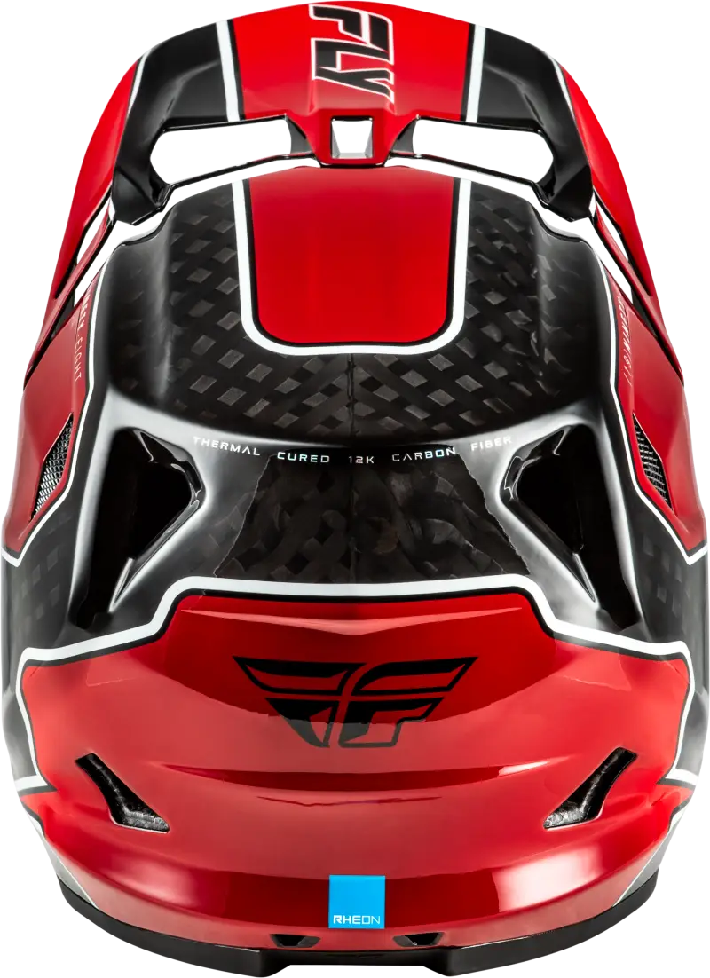 Werx R Flow Carbon Helmet Black Carbon/Red Lg - FLY RACING