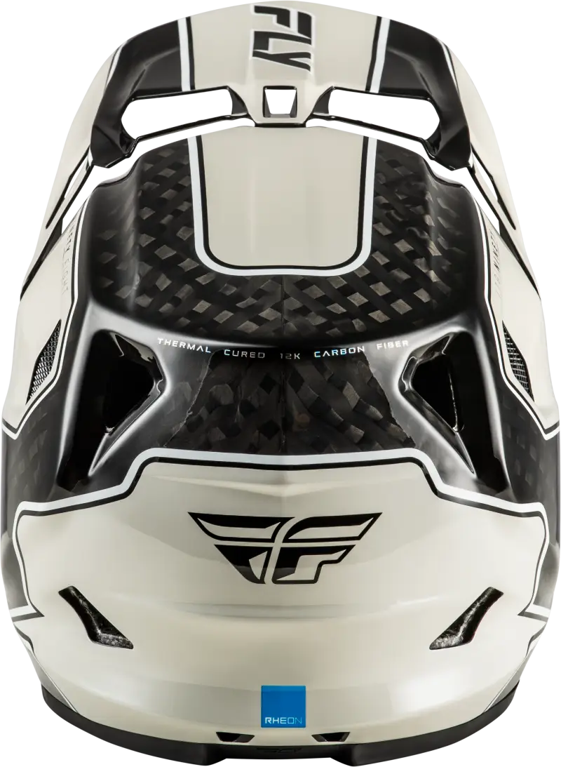 Werx R Flow Carbon Helmet Black Carbon/Grey Lg - FLY RACING