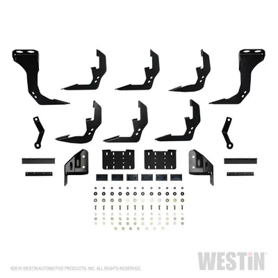 Westin 2019 Chevrolet Silverado/Sierra 1500 Crew Cab (5.5ft) R5 Modular Nerf Step Bars - SS 
