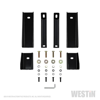 Westin 2019 Chevrolet Silverado/Sierra 1500 Crew Cab E-Series 3 Nerf Step Bars - Black 