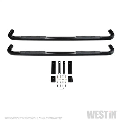 Westin 2019 Chevrolet Silverado/Sierra 1500 Crew Cab E-Series 3 Nerf Step Bars - Black 