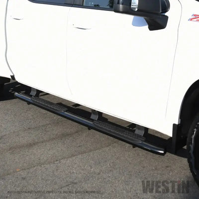 Westin 2019 Chevrolet Silverado/Sierra 1500 Crew Cab Non LD PRO TRAXX 4 Oval Nerf Step Bars - Black 