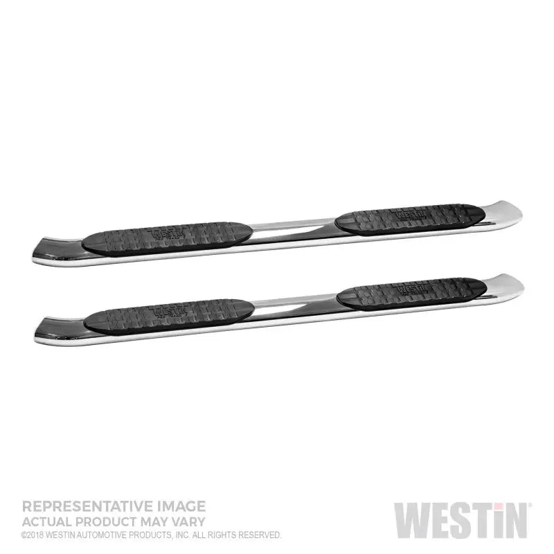 Westin 2019 Chevrolet Silverado/Sierra 1500 Crew Cab Non LD PRO TRAXX 5 Oval Nerf Step Bars - SS 