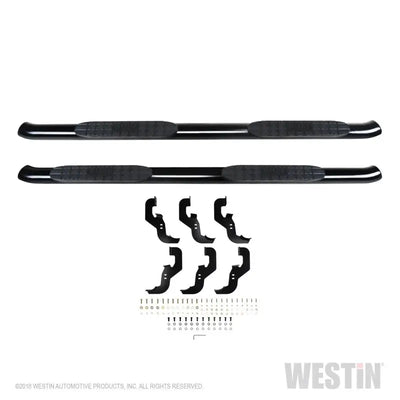 Westin 2019 Chevrolet Silverado/Sierra 1500 Crew Cab Non LD PRO TRAXX 4 Oval Nerf Step Bars - Black 