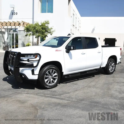 Westin 2019 Chevrolet Silverado/Sierra 1500 Crew Cab Platinum 4 Oval Nerf Step Bars - Black 