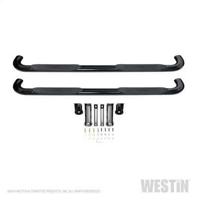 Westin 2019 Chevrolet Silverado/Sierra 1500 Crew Cab Platinum 4 Oval Nerf Step Bars - Black 