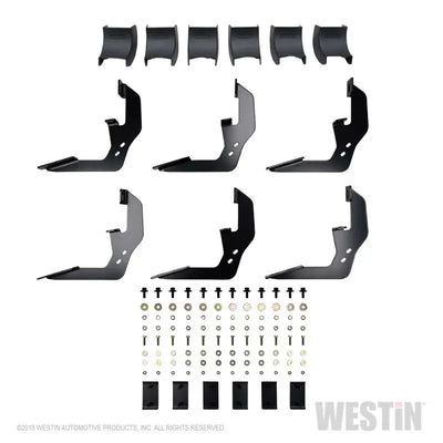 Westin 2019 Chevrolet Silverado/Sierra 1500 Crew Cab R5 Nerf Step Bars - Black 