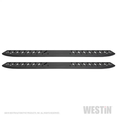 Westin 2019 Chevrolet Silverado/Sierra 1500 Crew Cab Thrasher Running Boards - Textured Black 