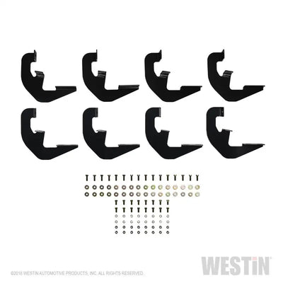 Westin 2019 Chevrolet Silverado/Sierra 1500 Double/CC Non LD Running Board Mount Kit - Black 