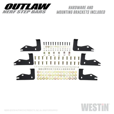 Westin 2020 Jeep Gladiator Outlaw Nerf Step Bars - Textured Black - Truck & Automotive