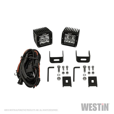 Westin Compact LED 5W 3.2 inch x 3 (Set of 2) - Black - Truck & Automotive