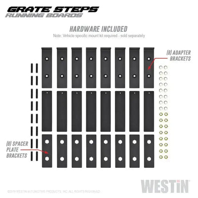 Westin Grate Steps Running Boards 90 in - Textured Black - Truck & Automotive