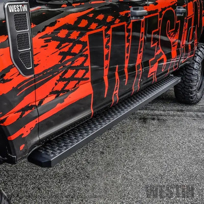 Westin Grate Steps Running Boards 90 in - Textured Black - Truck & Automotive